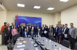 IMG 3231 حضور جناب آقای آرش پورزرگر در سفر اعزام هیئت تجاری و فناوری به کشور ارمنستان